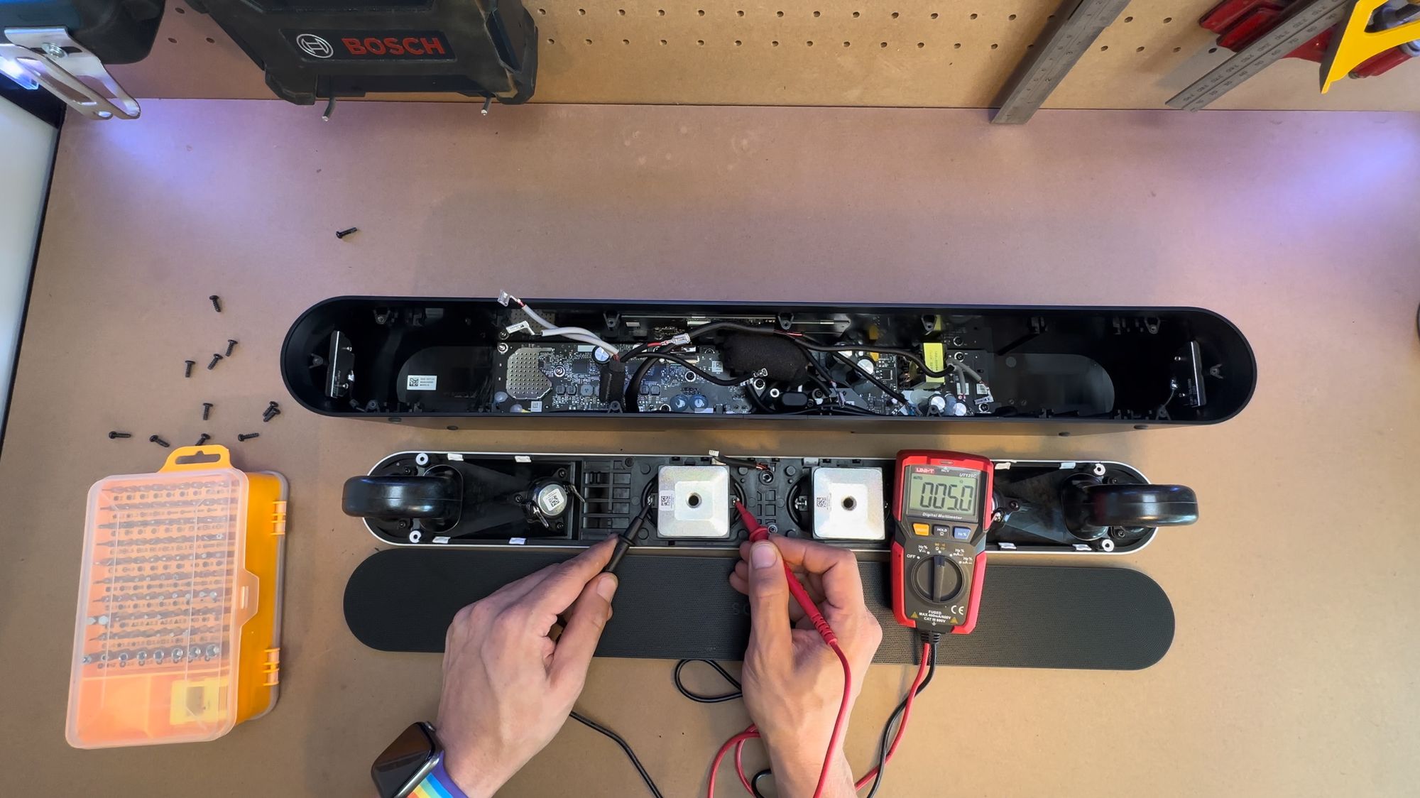 Measuring Sonos Ray woofer ohms